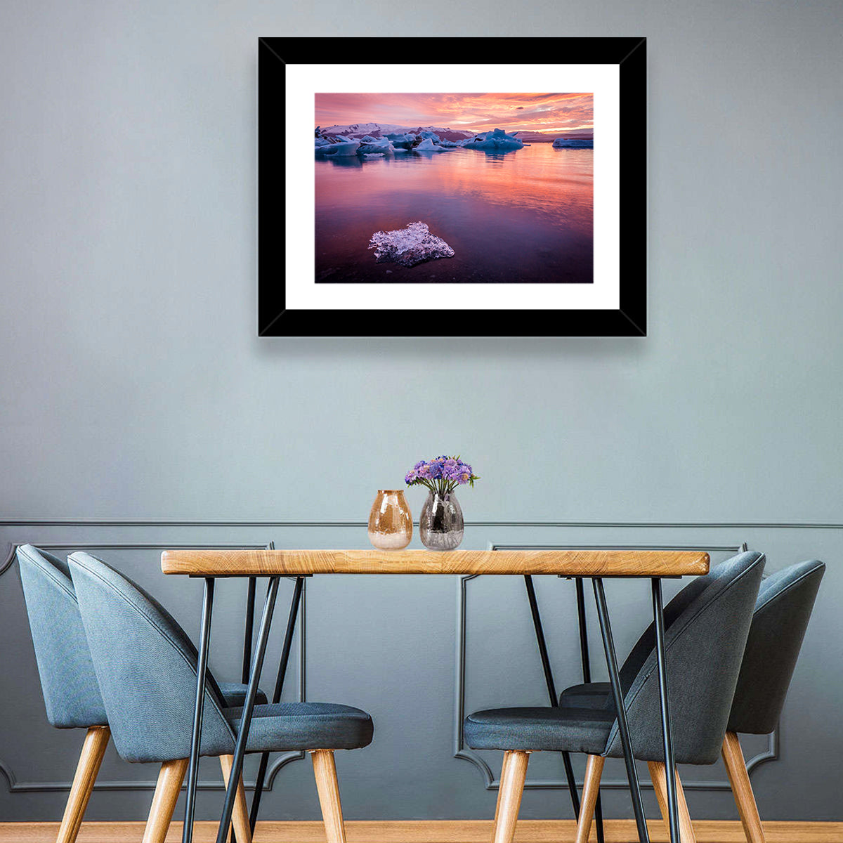 Jökulsárlón Dusk Lagoon Wall Art