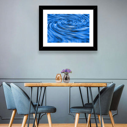 Azure Water Vortex Wall Art