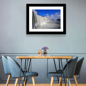 White Iguassu Falls Wall Art