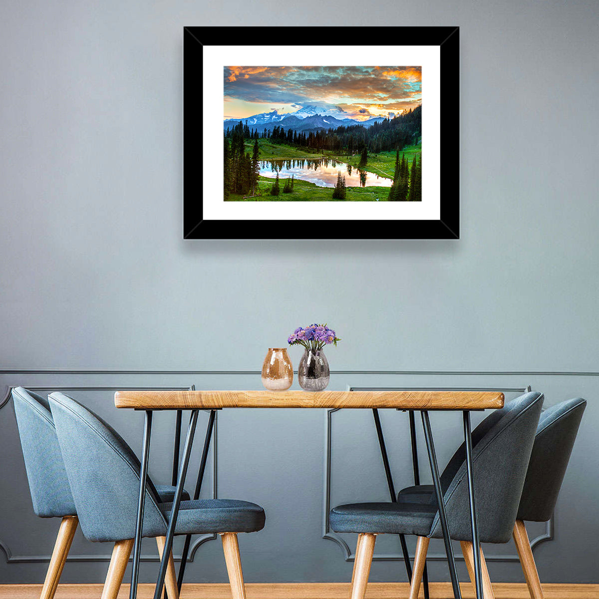 Mount Rainier Reflection at Tipsoo Lake Wall Art