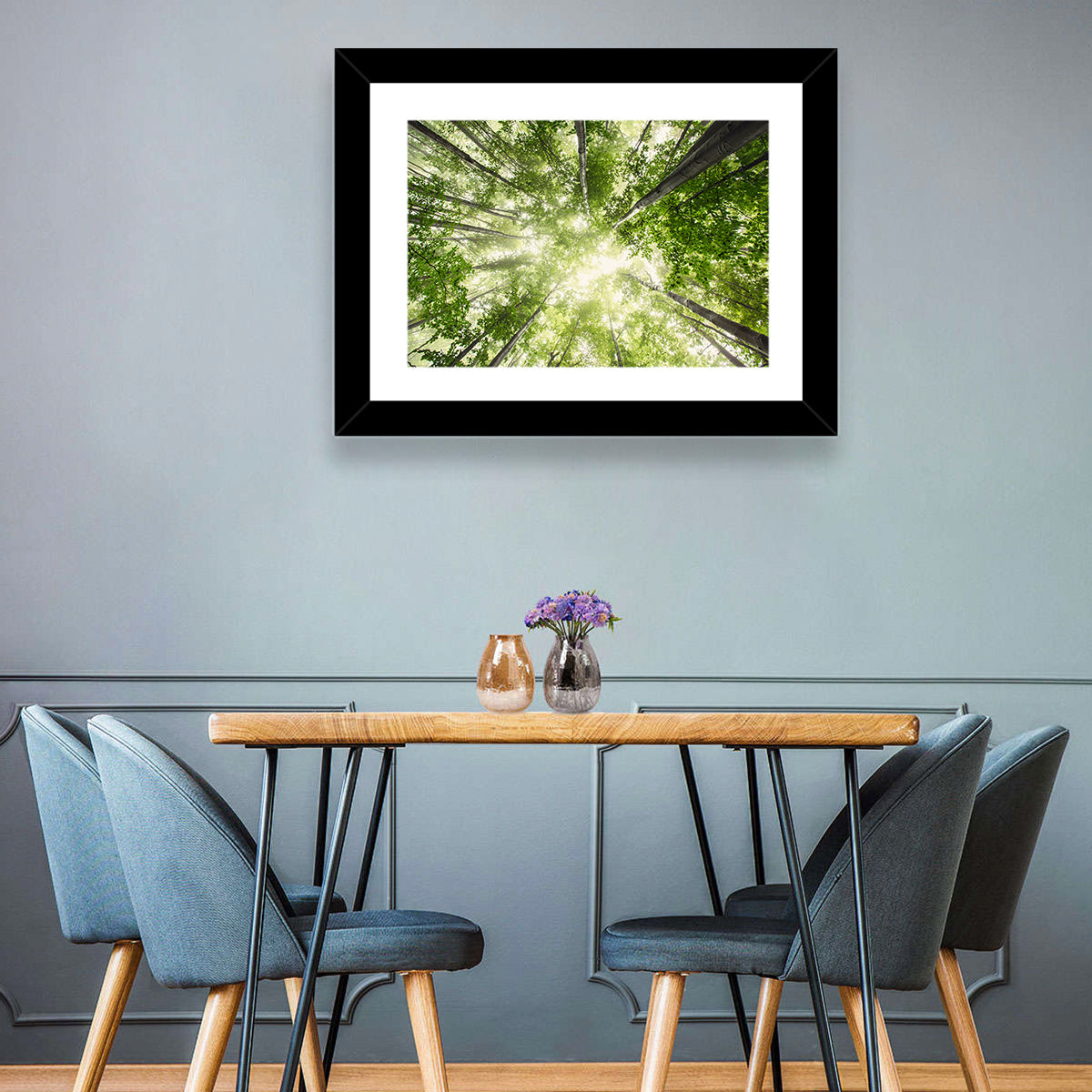 Misty Spring Forest Wall Art
