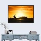Helicopter Squadron at Sunset Wall Art