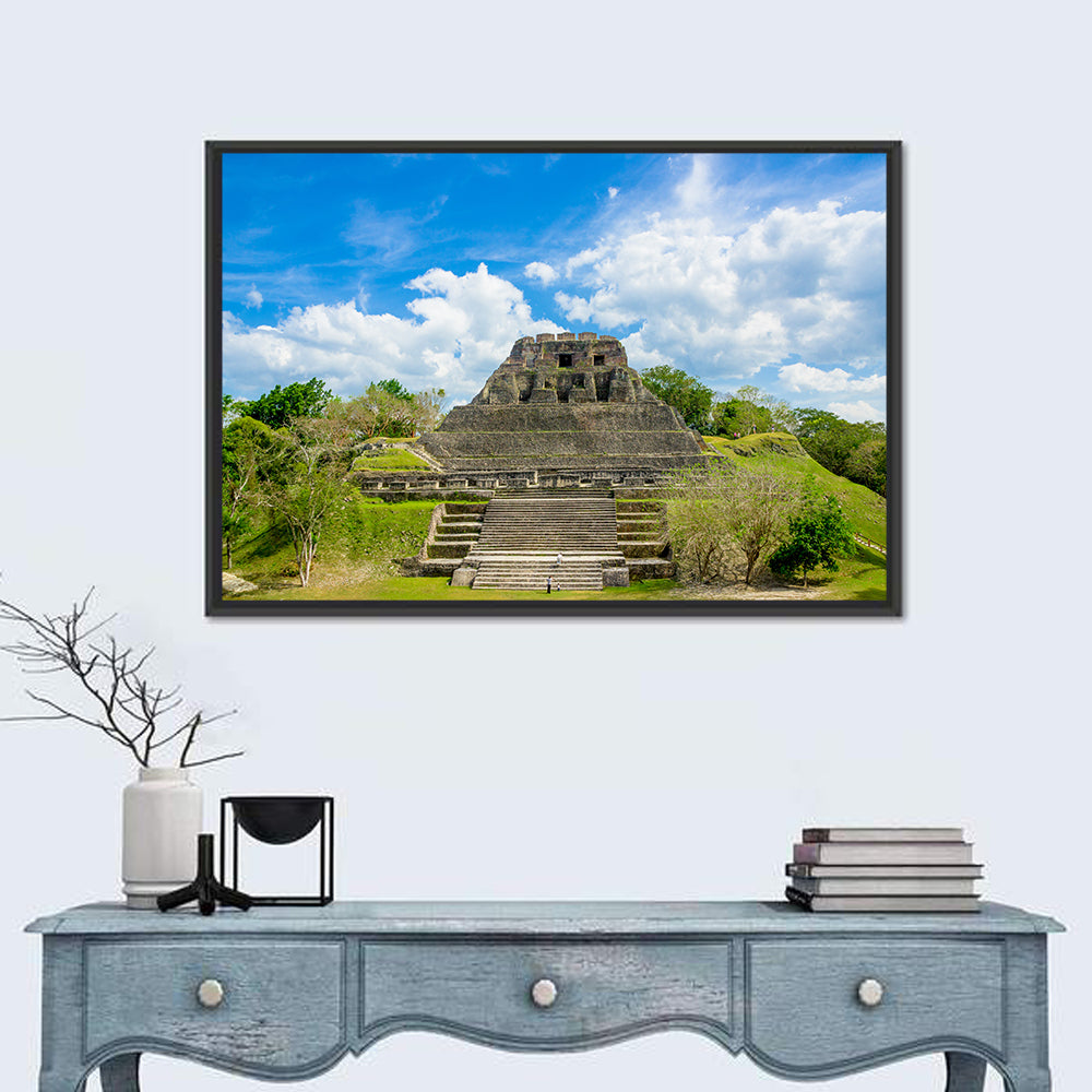 El Castillo at Xunantunich Wall Art in a room, landscape