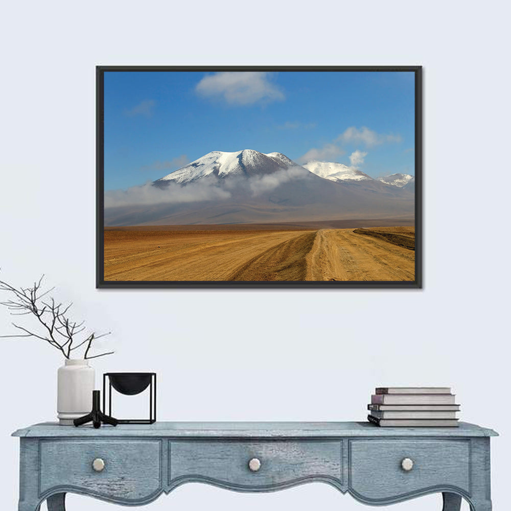 Road to Atacama Peaks Wall Art in a room, landscape