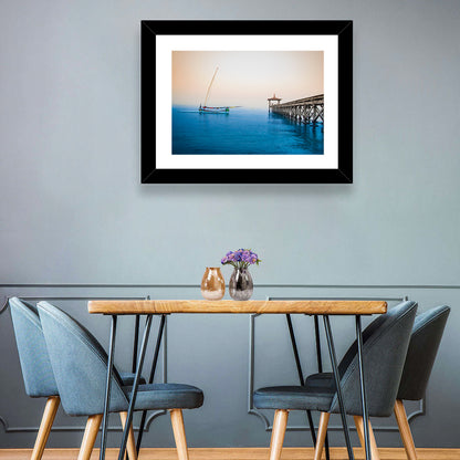 Boat And Dock Wall Art