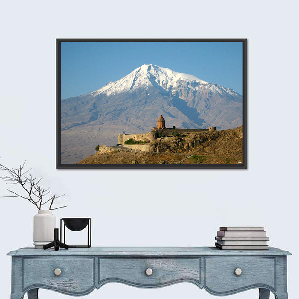 Khor Virap Monastery with Mount Ararat Wall Art in a room, landscape