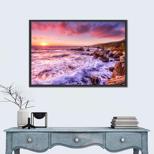 California Coast Sunset Wall Art