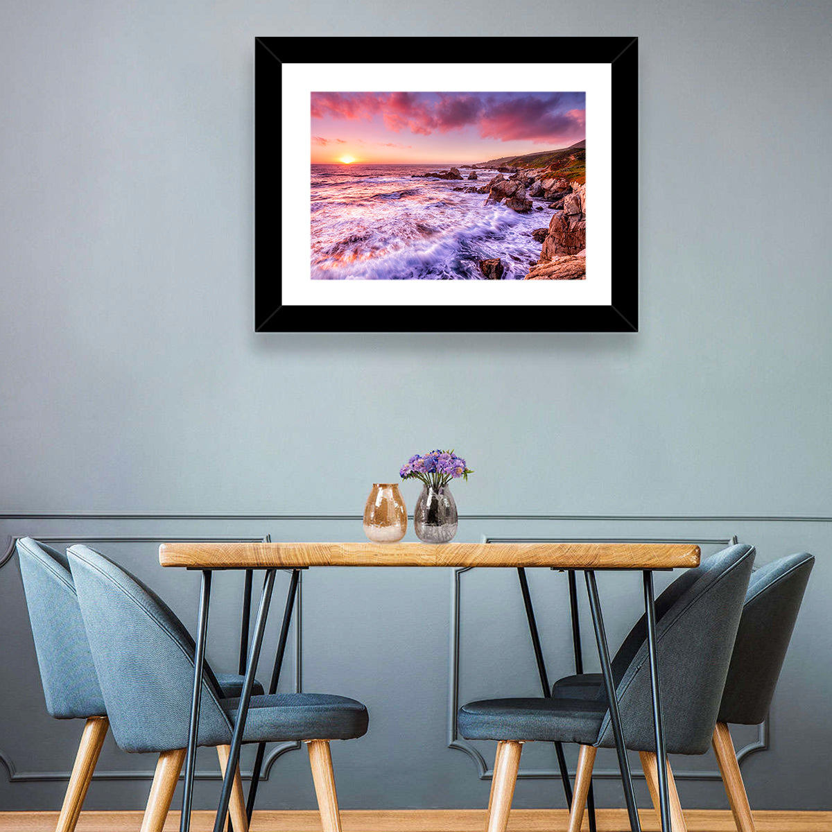 Dusk Over California Cliffs Wall Art