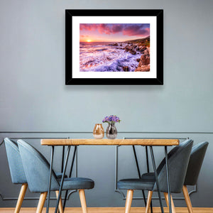 California Coast Sunset Wall Art