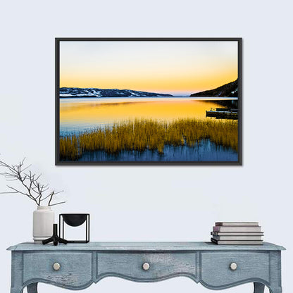 Lapland Lake Sunrise Wall Art