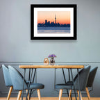 Toronto Dusk Skyline with Cn Tower Wall Art