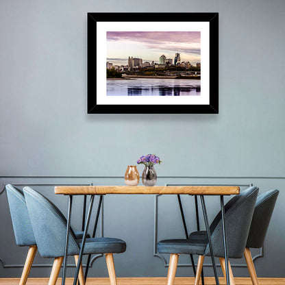 Kansas City Skyline at Dusk Wall Art