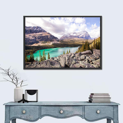 Lake Ohara Rocky Shore Wall Art