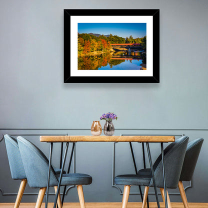 Albany Covered Bridge on Saco River Wall Art