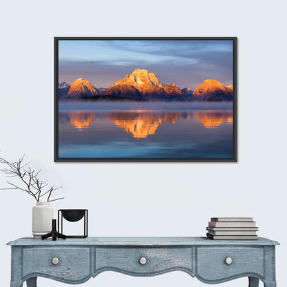 Mount Moran Sunrise Over Jackson Lake Wall Art