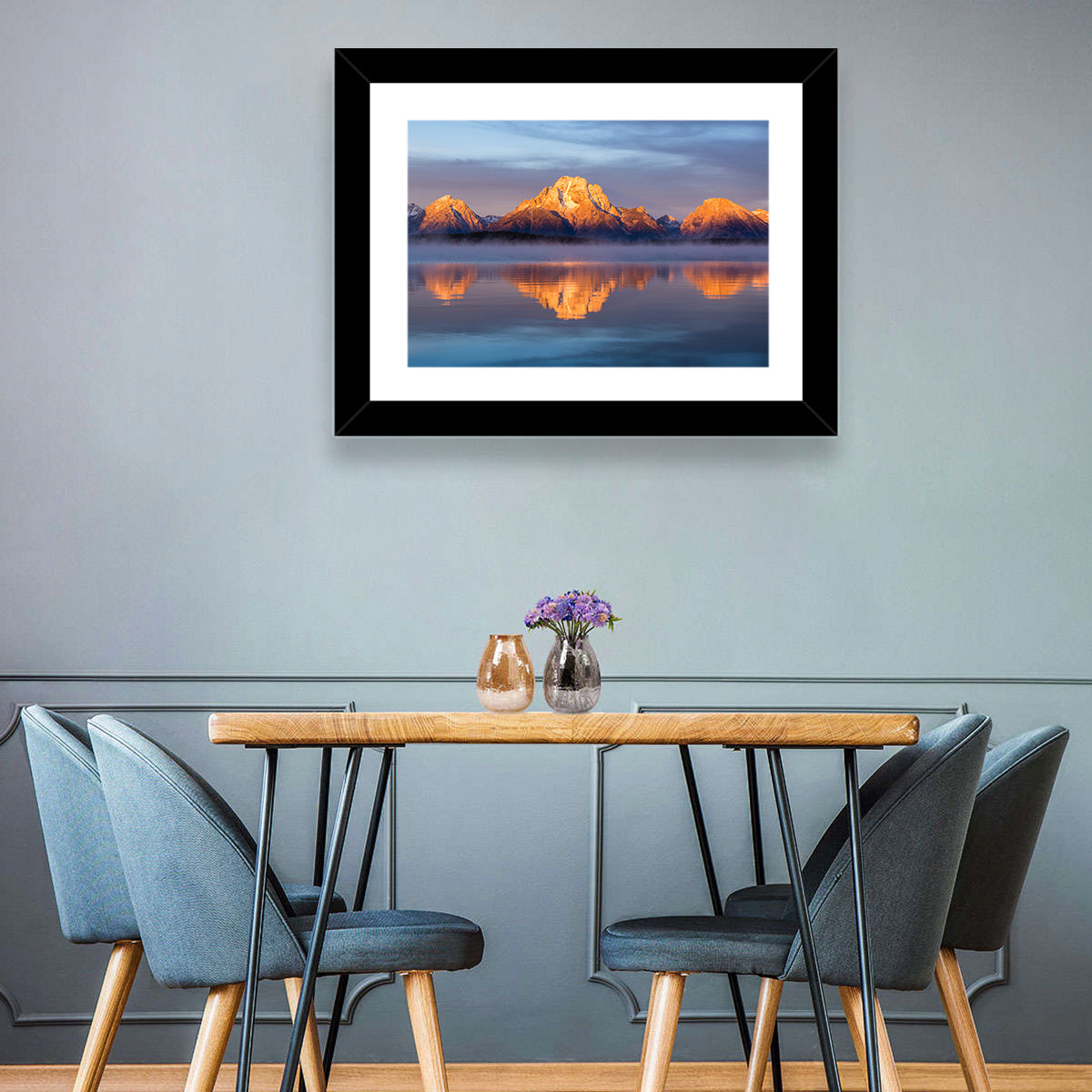 Mount Moran Sunrise Over Jackson Lake Wall Art