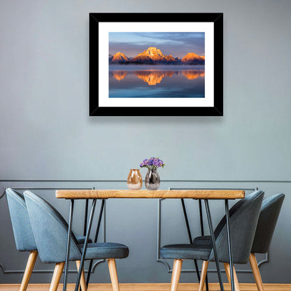 Mount Moran Sunrise Over Jackson Lake Wall Art