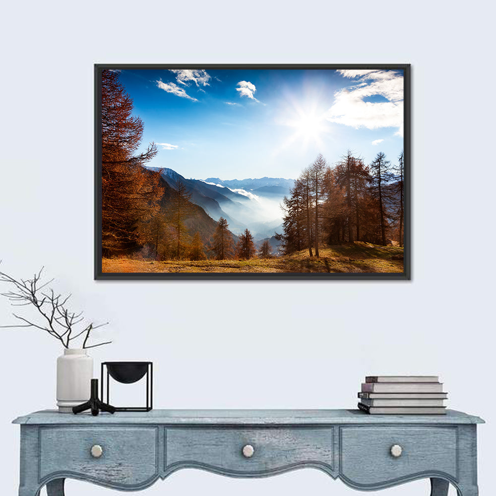 Val D Aosta Valley Morning Light Wall Art