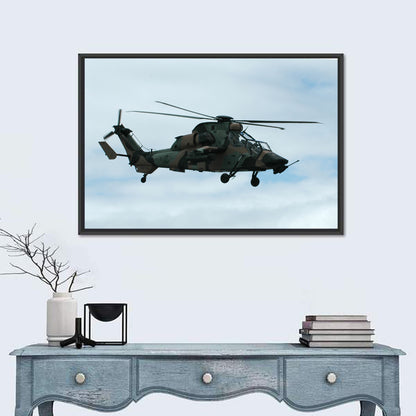 Attack Helicopter Side Profile Wall Art