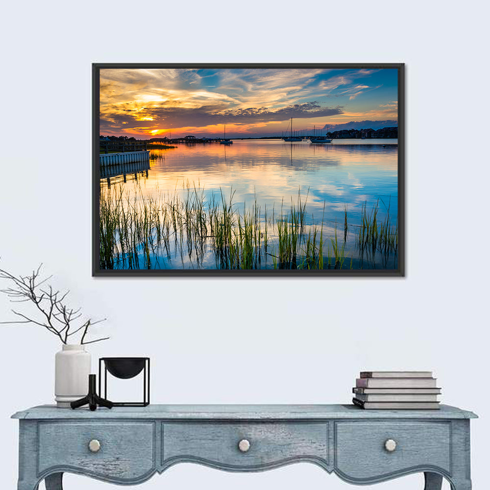 Folly River Sunset Reflection Wall Art