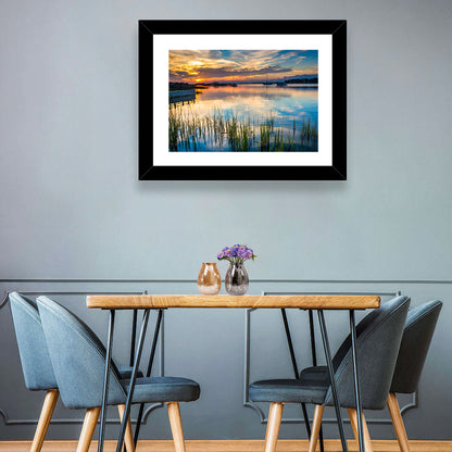 Folly River Sunset Reflection Wall Art