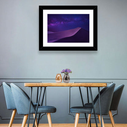 Lone Hiker Under the Milky Way Wall Art