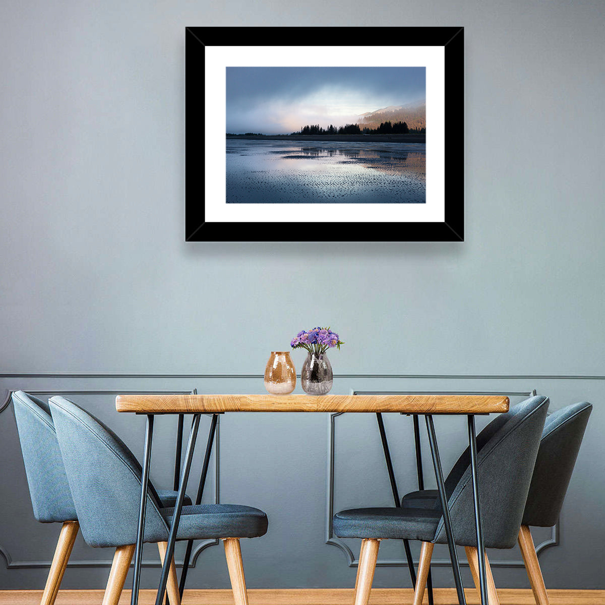 Lake Clark Foggy Shoreline Wall Art