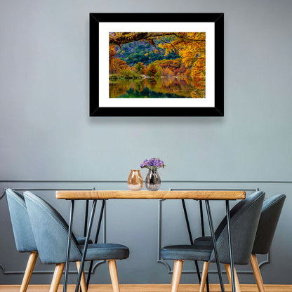 Frio River Autumn Reflection Wall Art