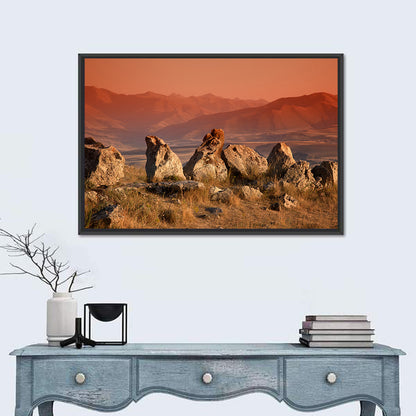 Karahunj Rocky Ridge at Sunset Wall Art