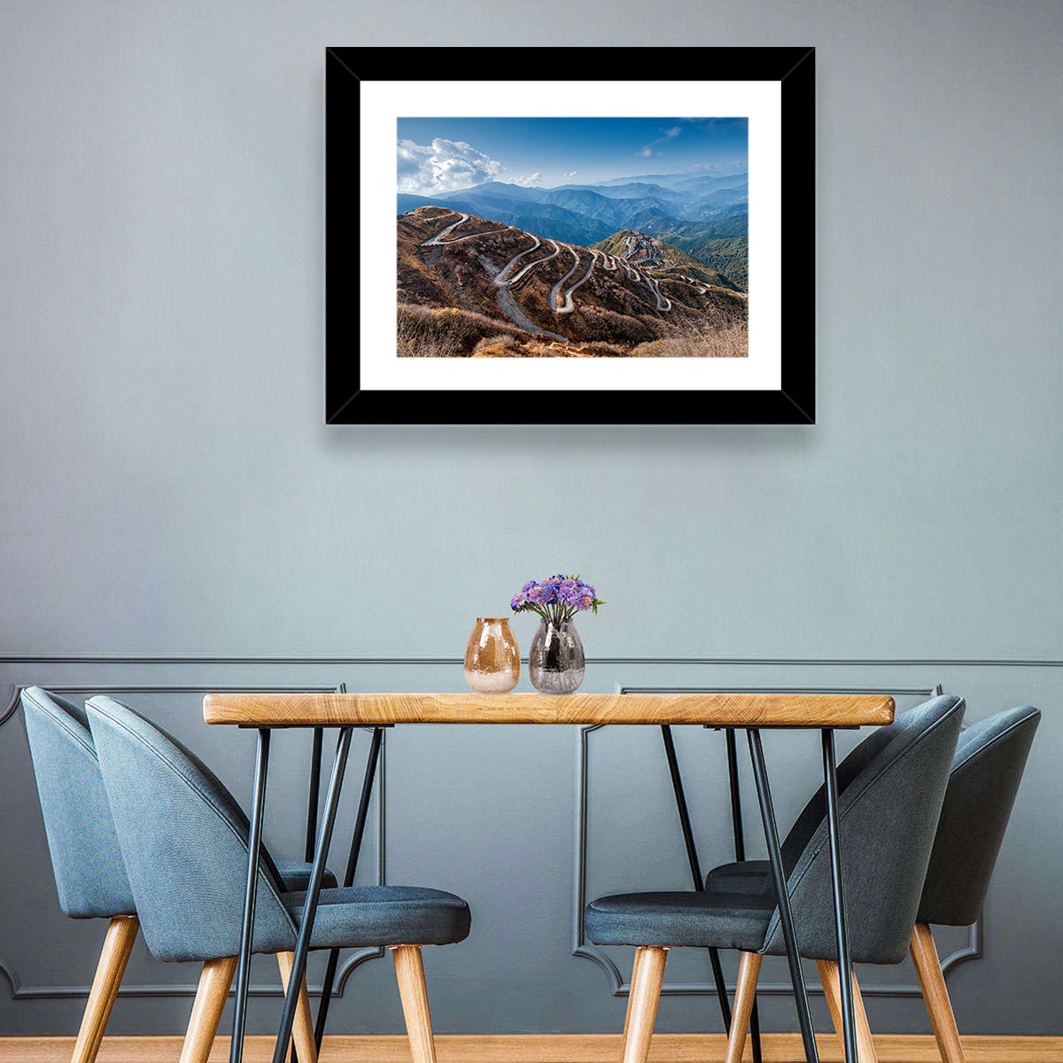 Zuluk Zig-zag Road, Sikkim Wall Art in a room, landscape