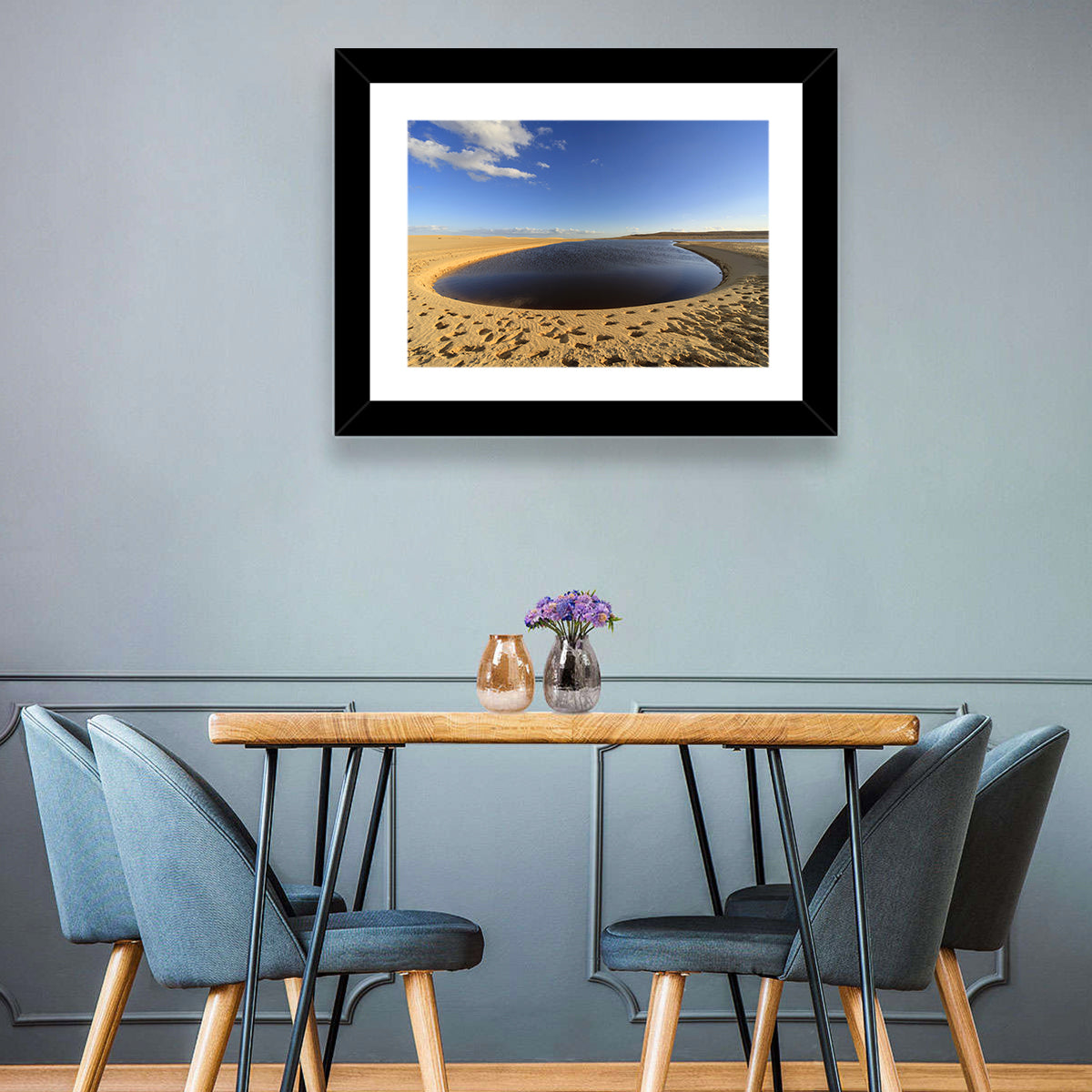 Fayoum Lake Footprints Wall Art