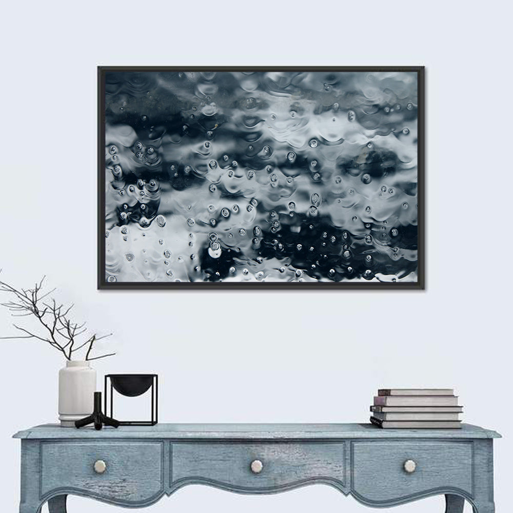 Sea of Teardrops in Ice Wall Art in a room, landscape