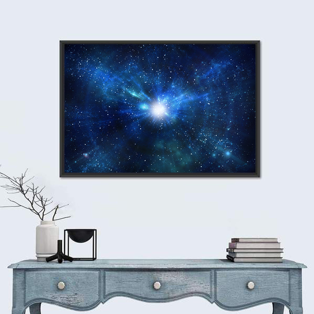 Lightspeed Galaxy Burst Wall Art