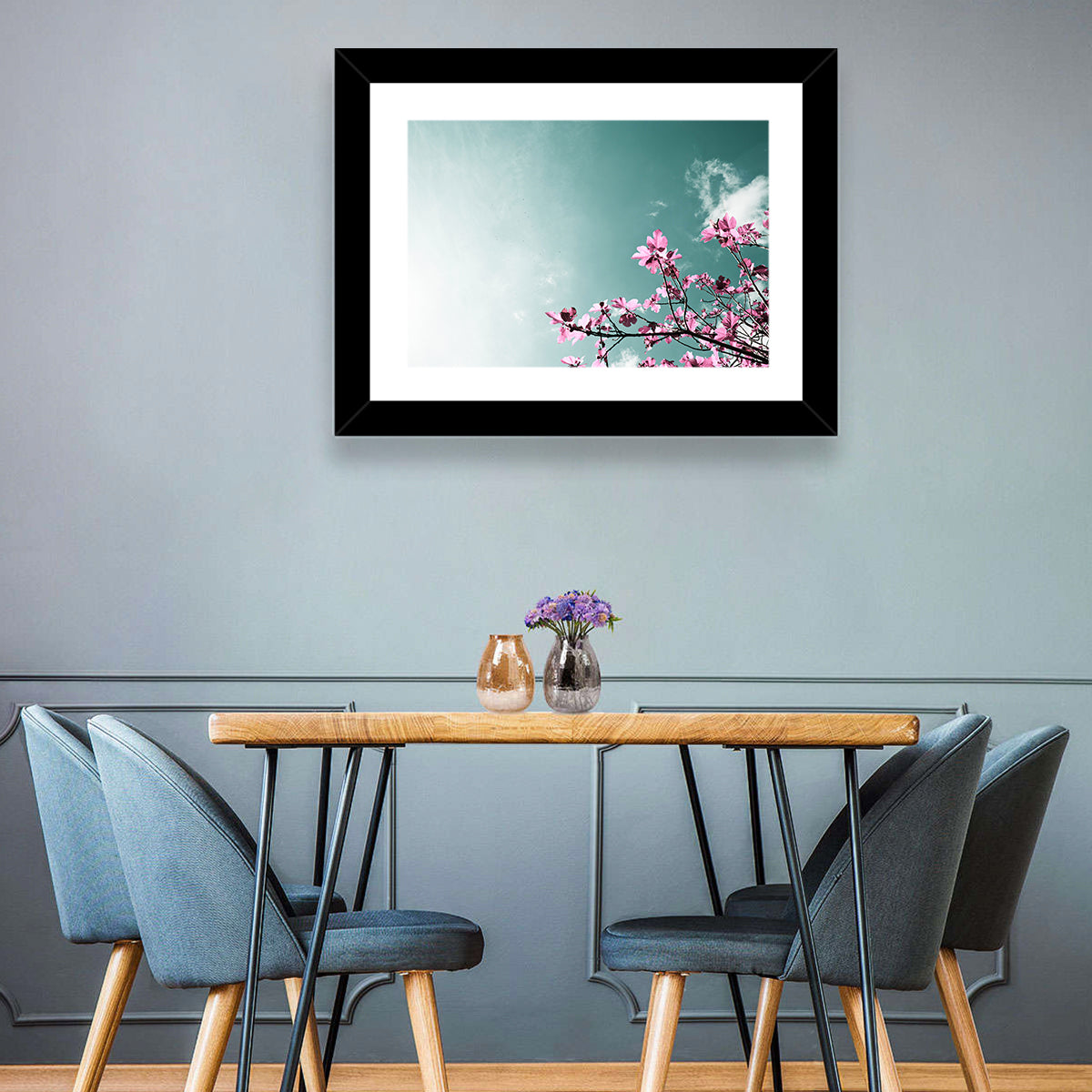 Pink Fig Tree Branches Wall Art