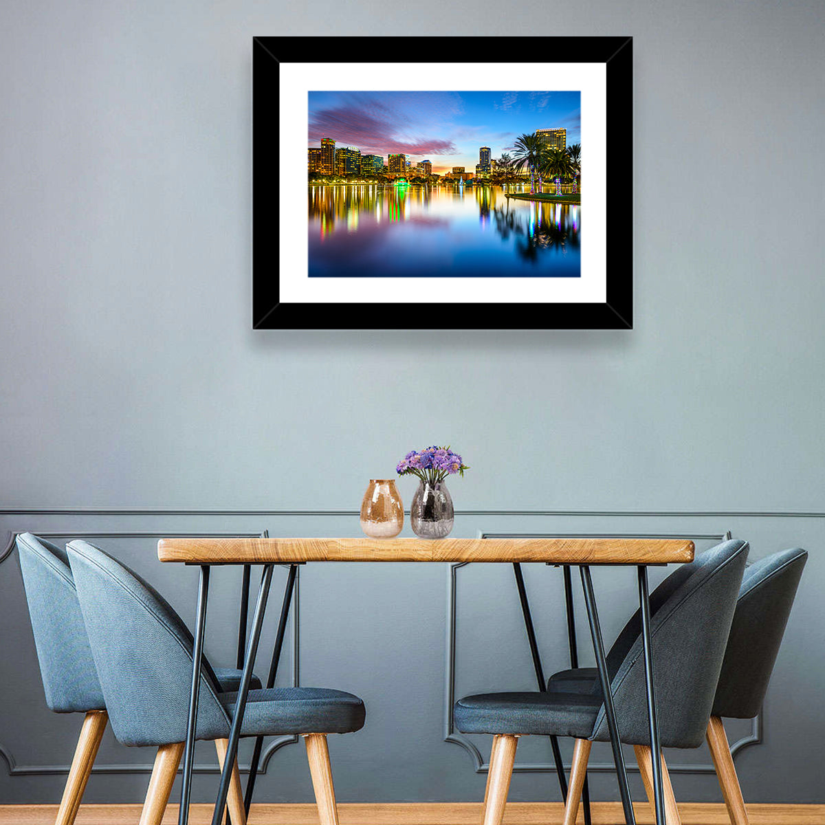 Orlando Lake Eola Skyline Wall Art
