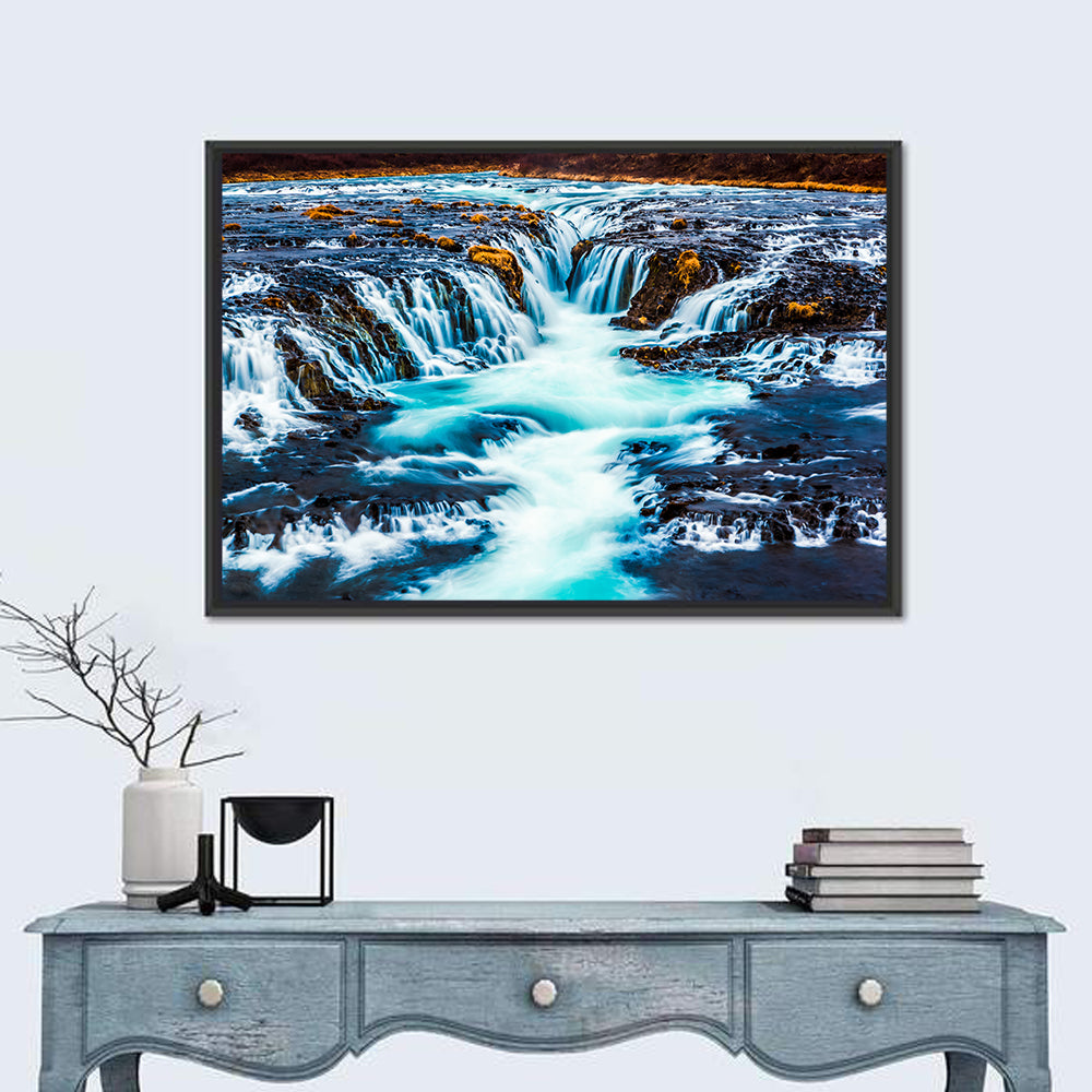 Bruarfoss Multi Tier Waterfall Wall Art