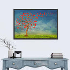 Tree of Red Hearts Wall Art