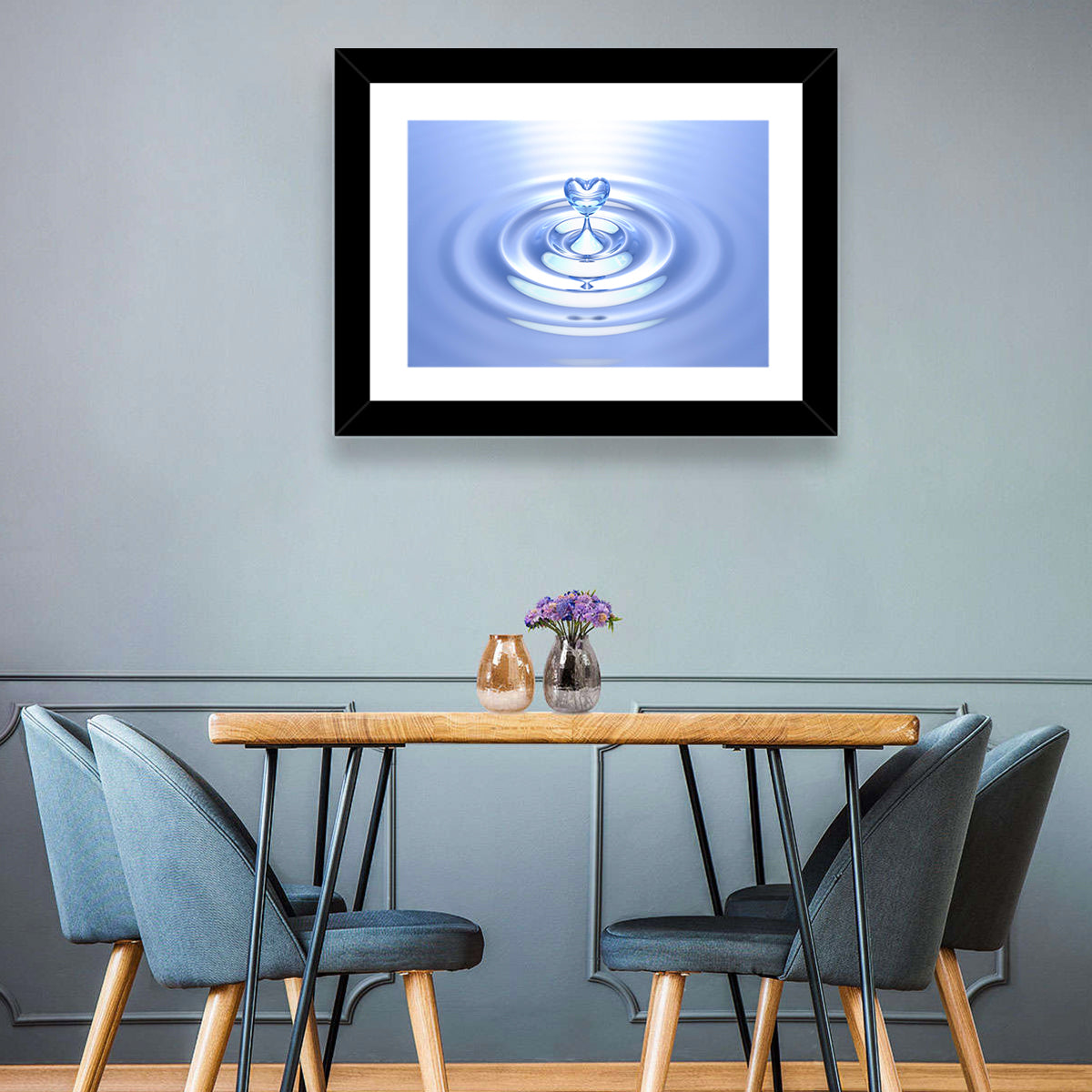 Heart-shaped Water Droplet Wall Art