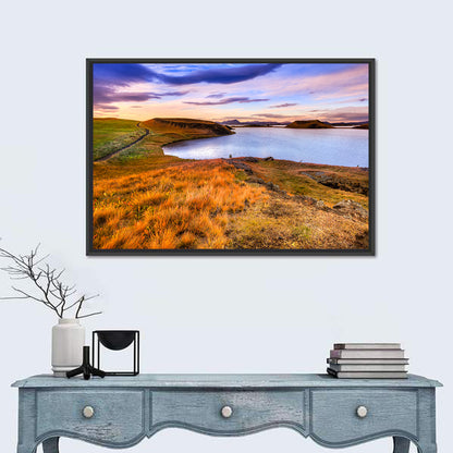 Lake Myvatn Sunset Wall Art