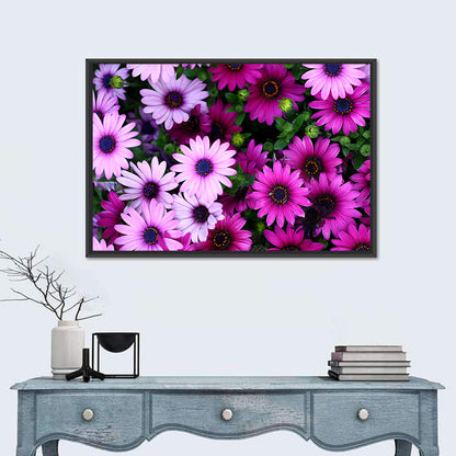Pink and Purple Daisies Wall Art