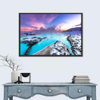 Blue Lagoon Grindavík Sunrise Wall Art