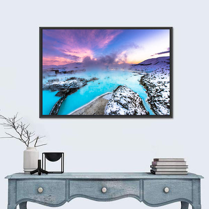 Blue Lagoon Grindavík Sunrise Wall Art