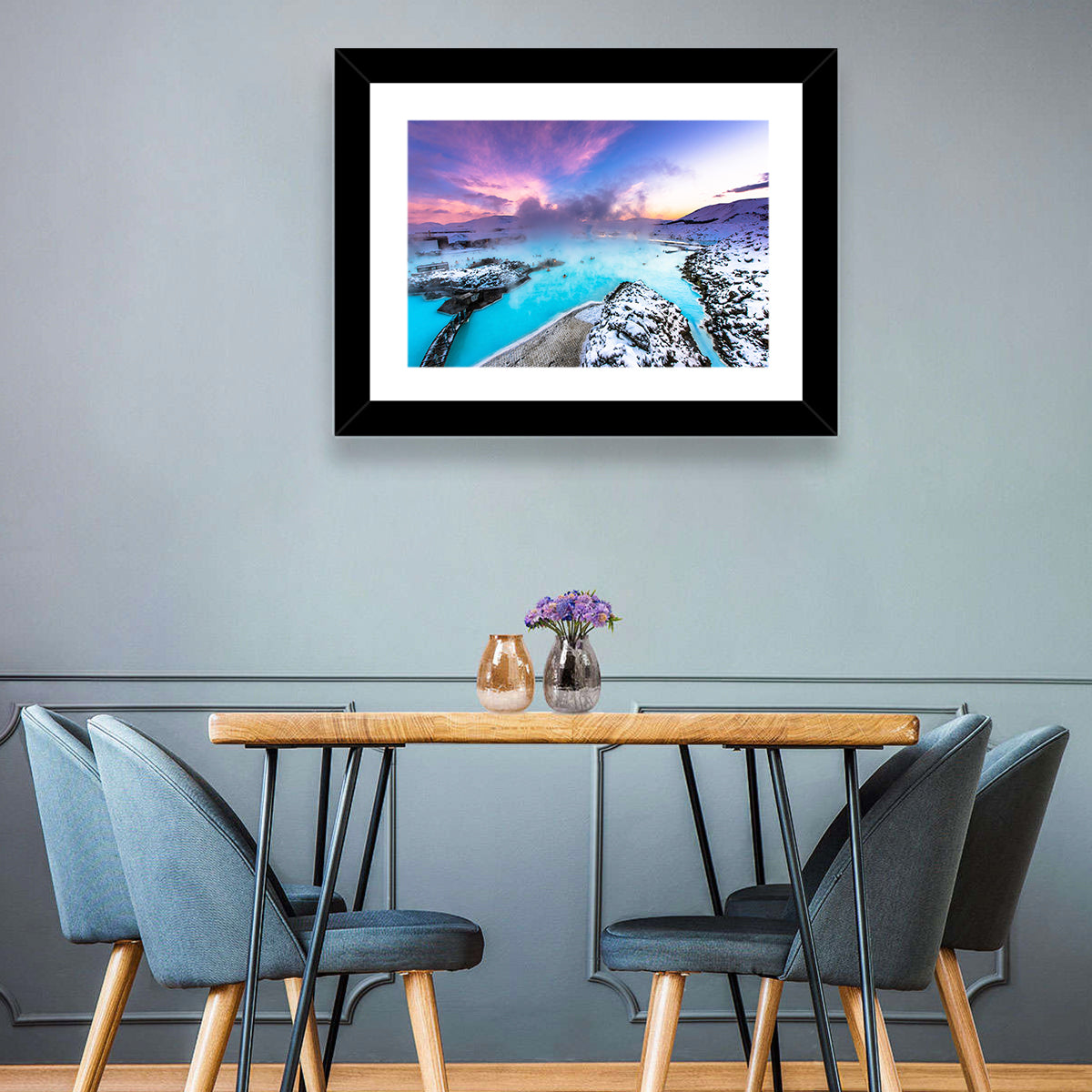 Blue Lagoon Grindavík Sunrise Wall Art