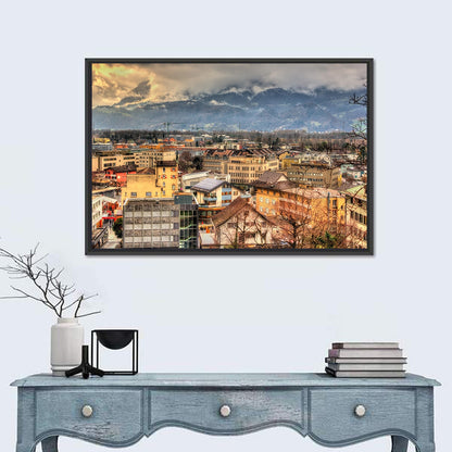 Vaduz Autumn Cityscape Wall Art