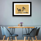 Giza Camel Silhouette Wall Art