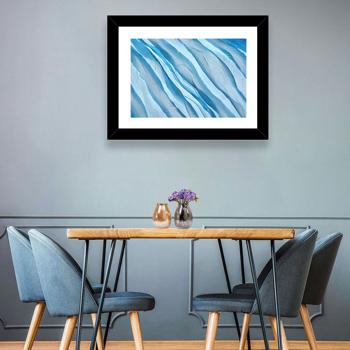 Diagonal Chiffon Layers Wall Art