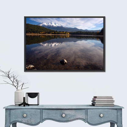 Mount Shasta Reflection at Lake Siskiyou Wall Art