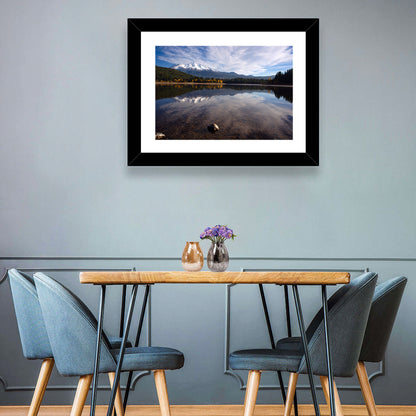 Mount Shasta Reflection at Lake Siskiyou Wall Art