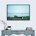 Red Ribbon Boat on Lake Victoria Wall Art