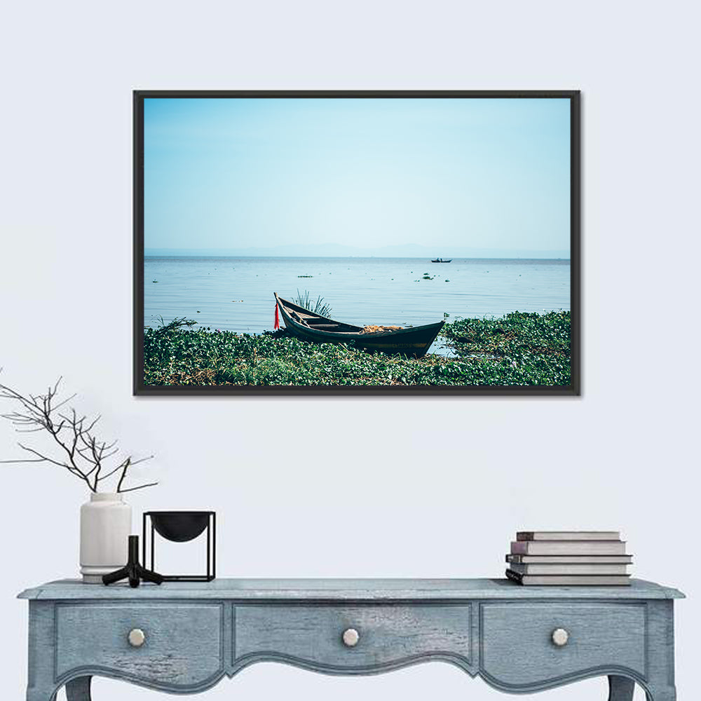 Red Ribbon Boat on Lake Victoria Wall Art